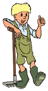 Jommeke Working In the Garden