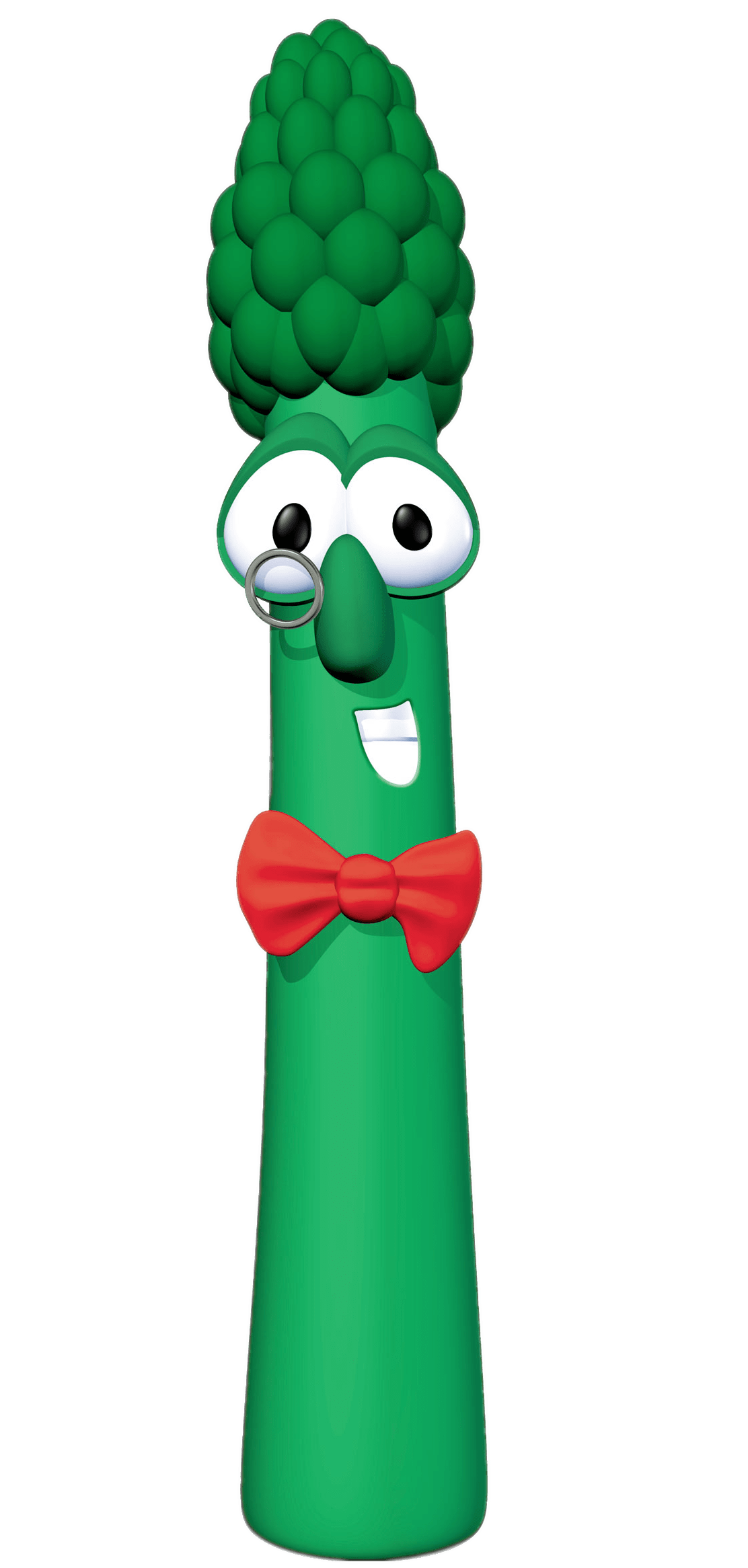 Archibald Asparagus With Red Bow Tie