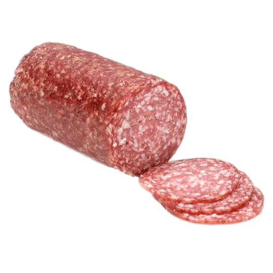 Salami Roll and 3 Slices