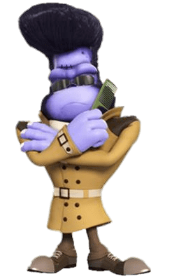 Zombo Holding A Comb