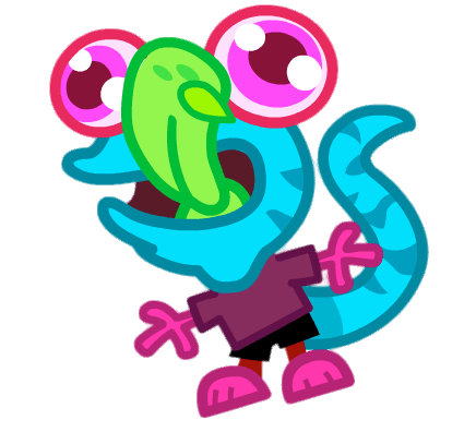 Slurpy the Lickity Lizard Trying To Catch Something