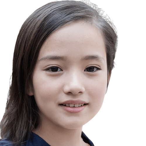 Young Asian Girl Face