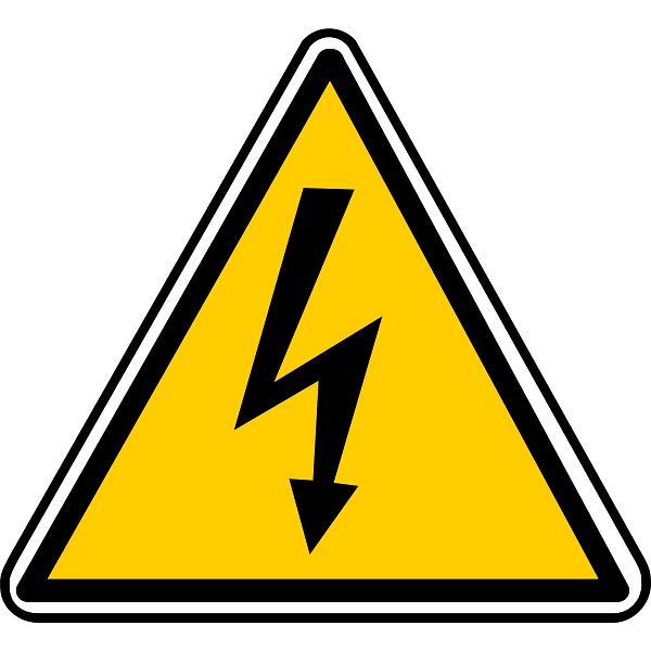 Electric Shock Warning Sign