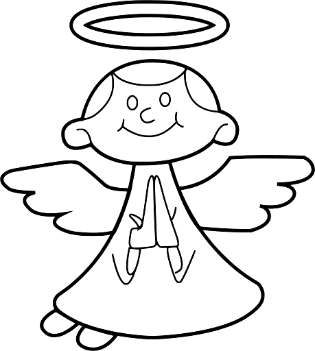 Illustration of Young Angel with Halo