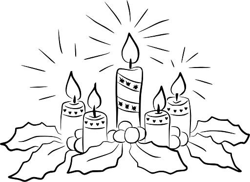 Christmas Table Decoration with Mistletoe and Candles