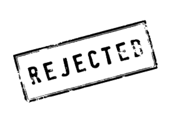 Rejected Stamp on Document