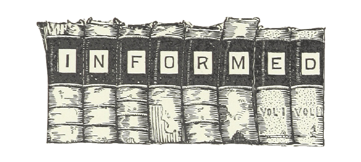 Informed Series Of Old Book Spines