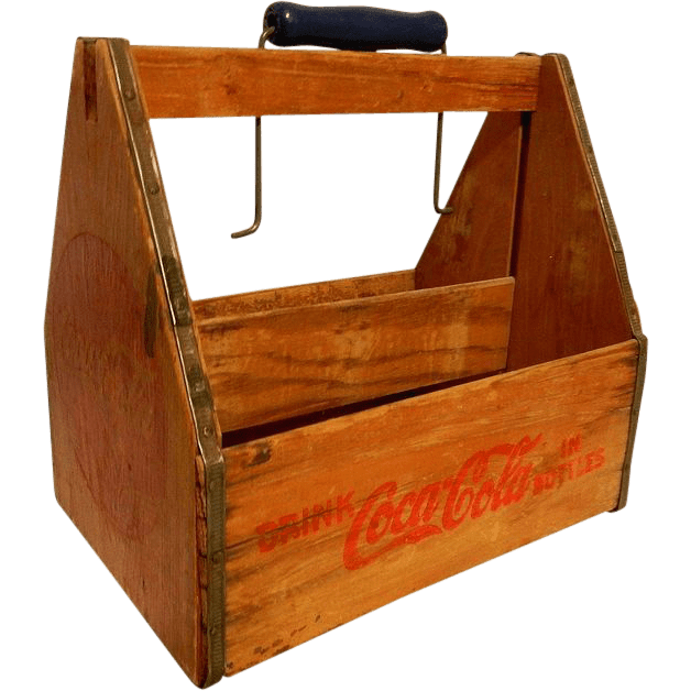 Vintage Empty Coca Cola Bottle Carrier