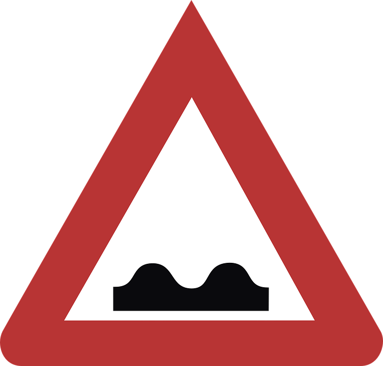 Speed Bump Road Sign