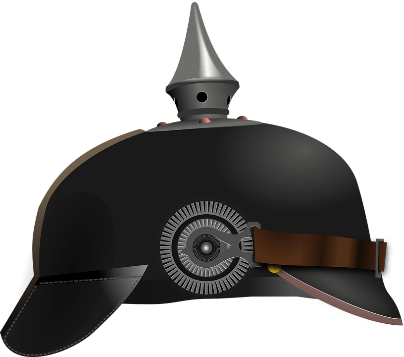 German Helmet Side View