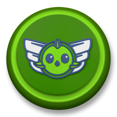 Top Wing Green Roundlet