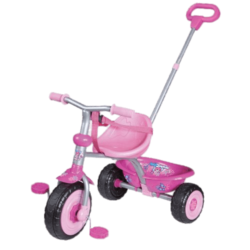 Pink Tricycle With Handle