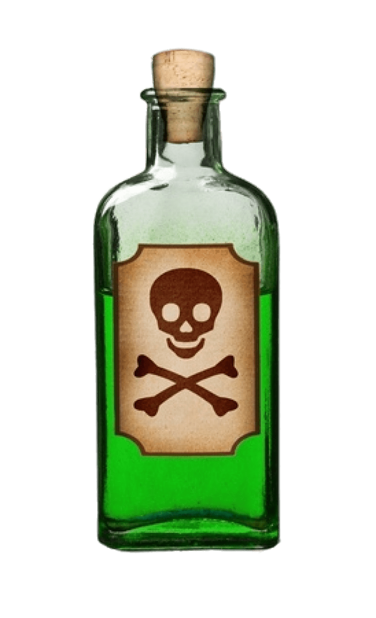 Bottle Of Green Poison