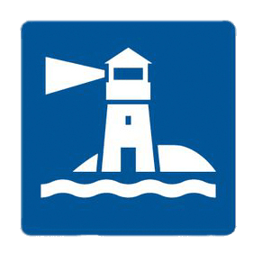 Square Lighthouse Sticker