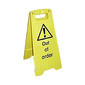 Out of Order Floor Sign