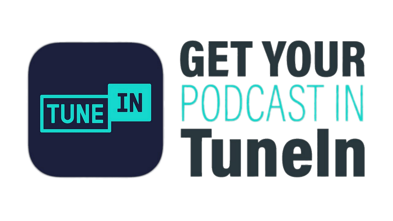 TuneIn Podcast logo banner