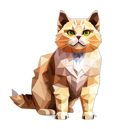 Selkirk Rex, Children'S Cartoon Animation Style - Full Body, Single View, No Shadow