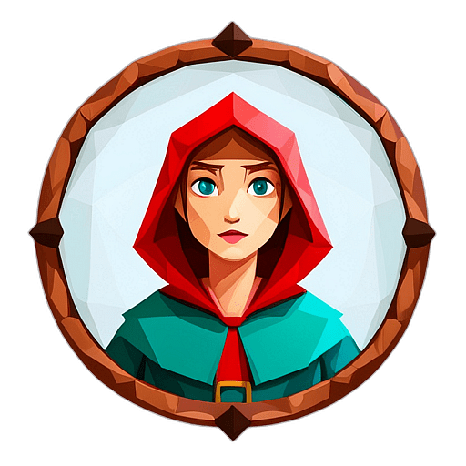 Little Red Riding Hood, Fairytale Character - Circle App Icon | Fan Art