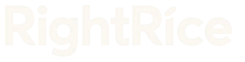 RightRice logo white