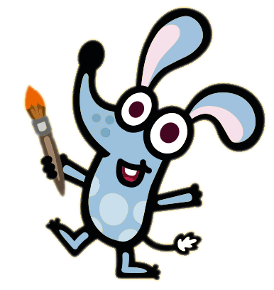 Boj Holding A Paint Brush