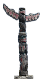 Totem Pole on Nanaimo Island