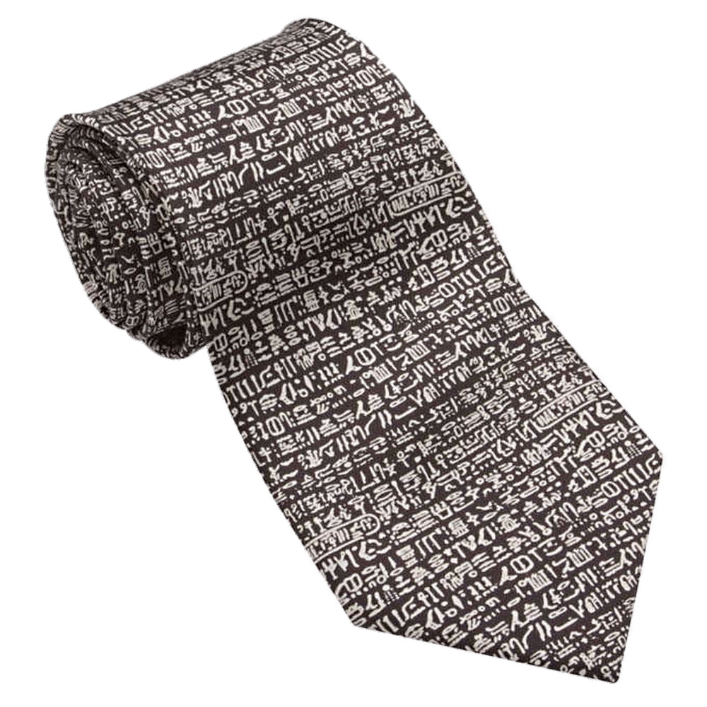 Rosetta Stone Print Tie