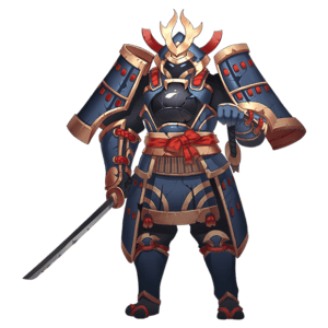 Blue and Golden Samurai