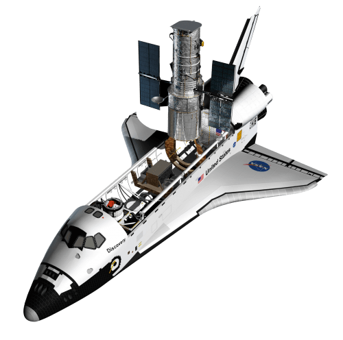 Shuttle In Space