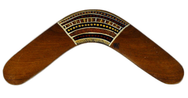 Decorated Boomerang
