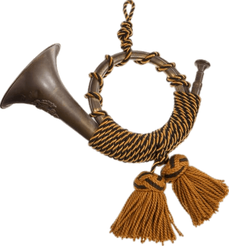 Post Horn With Fringes