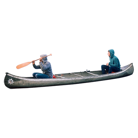Two People on A Canoe