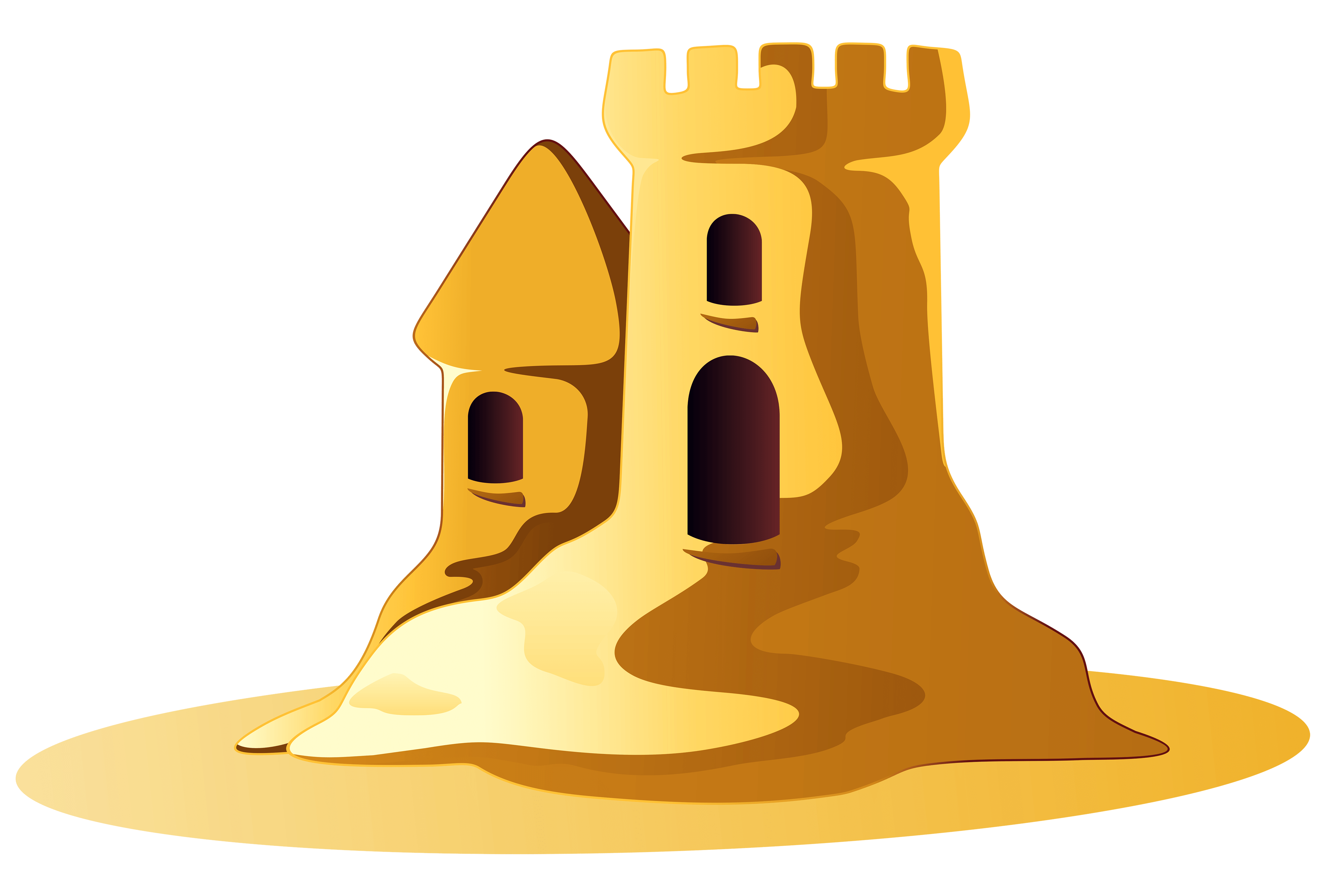 Small Sand Castle Clipart