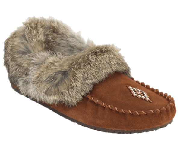 Brown Mocassin With Fur Lining