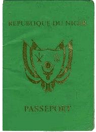 Passport of the Republic of Niger
