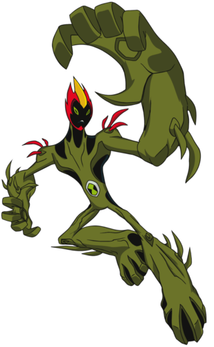 Ben 10 Swampfire Attacking