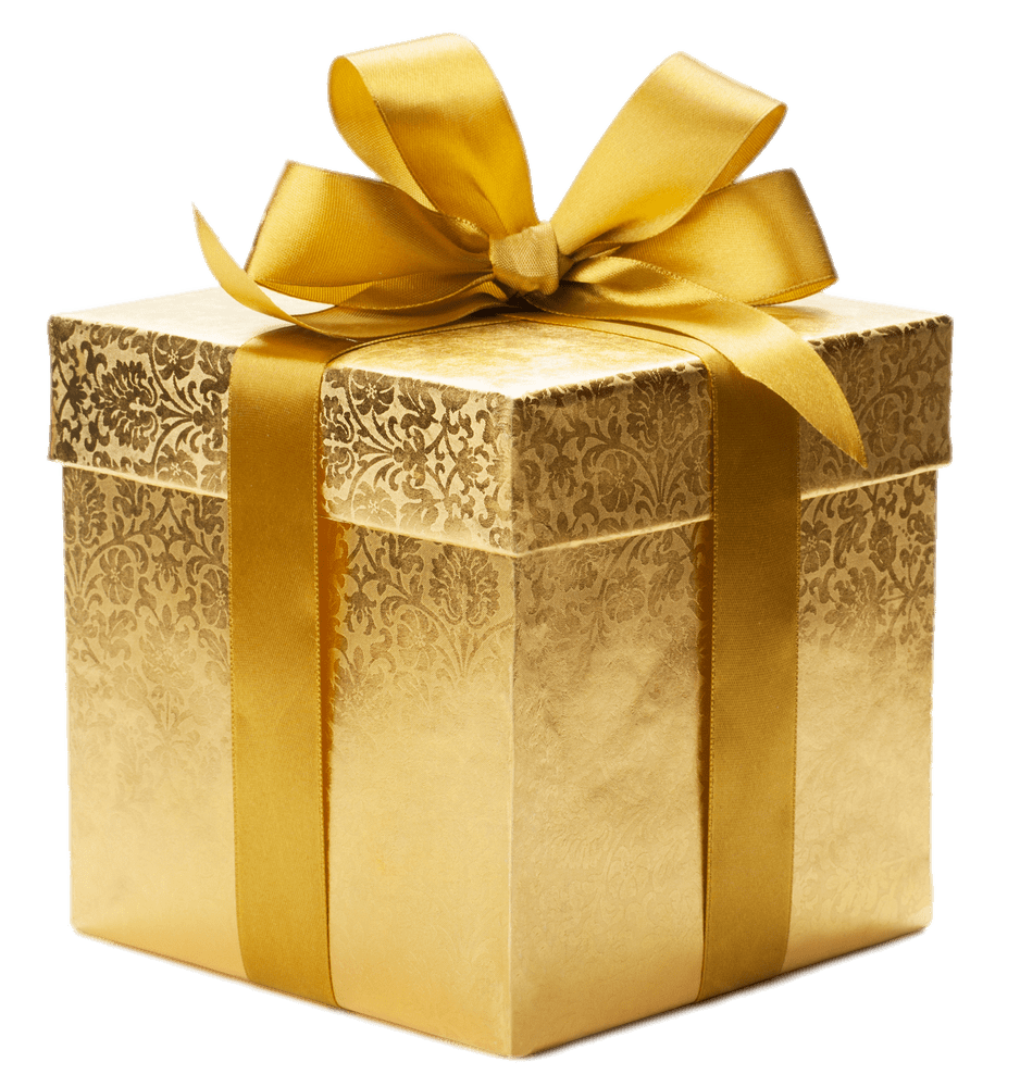 Gold Coloured Gift Box