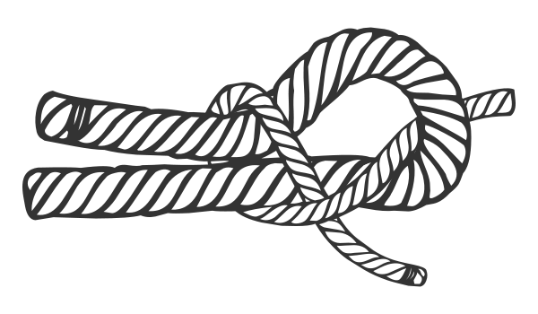 Sheet Bend Knot Drawing