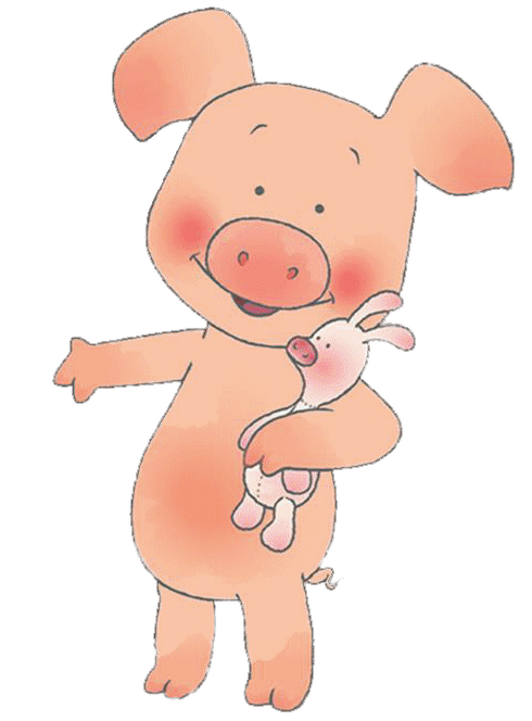 Wibbly Pig Holding Piglet