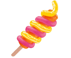 Curly Coloured Popsicle
