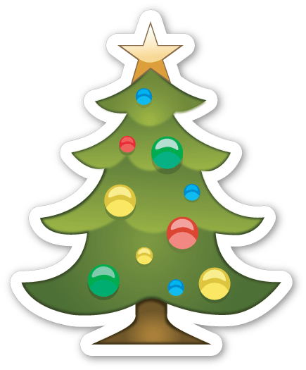 Christmas Tree Emoji Sticker