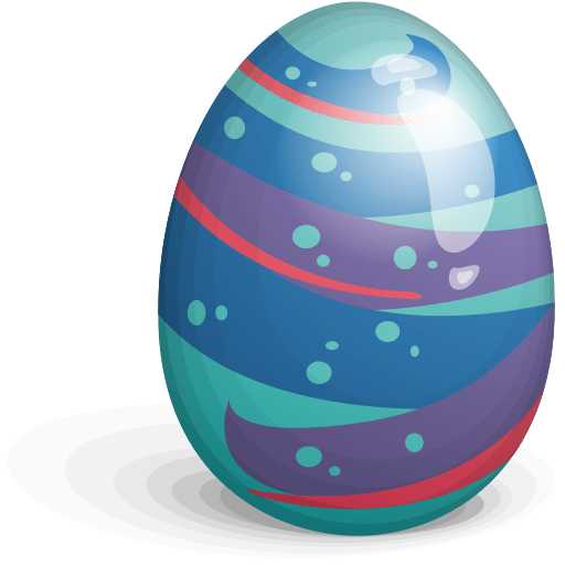 Easter Egg Blue Purple