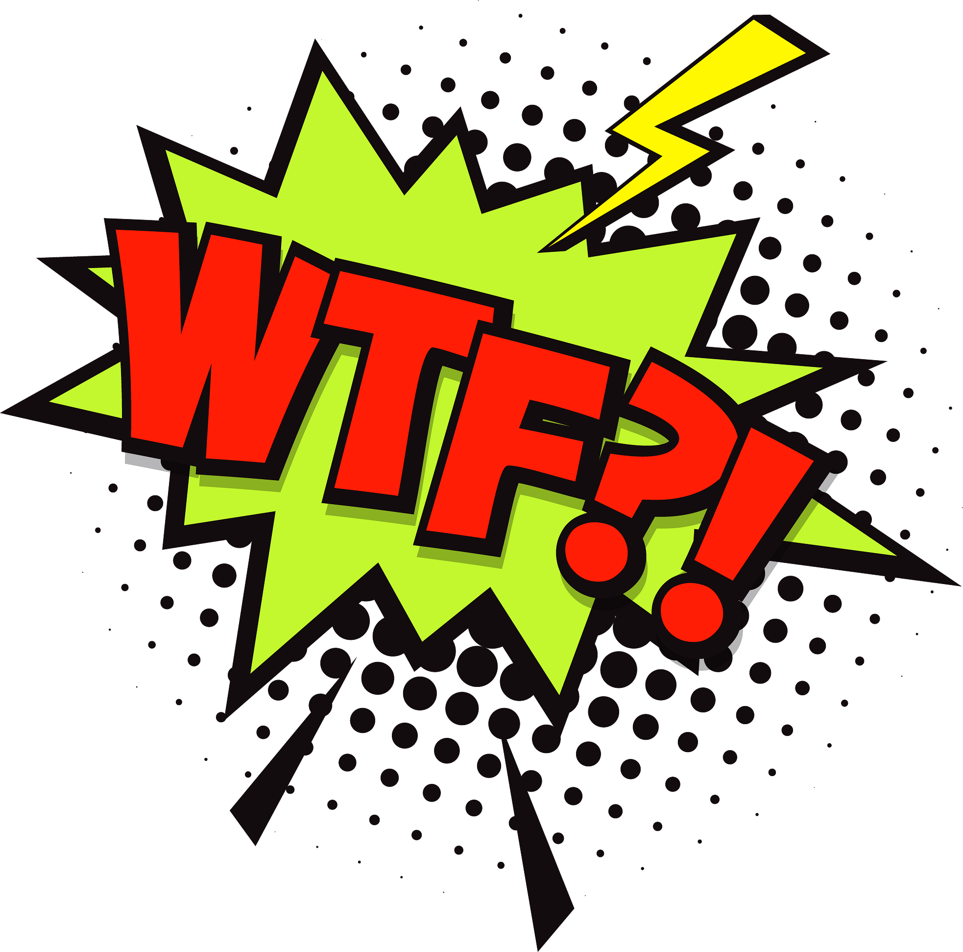 WTF?! Speech Bubble