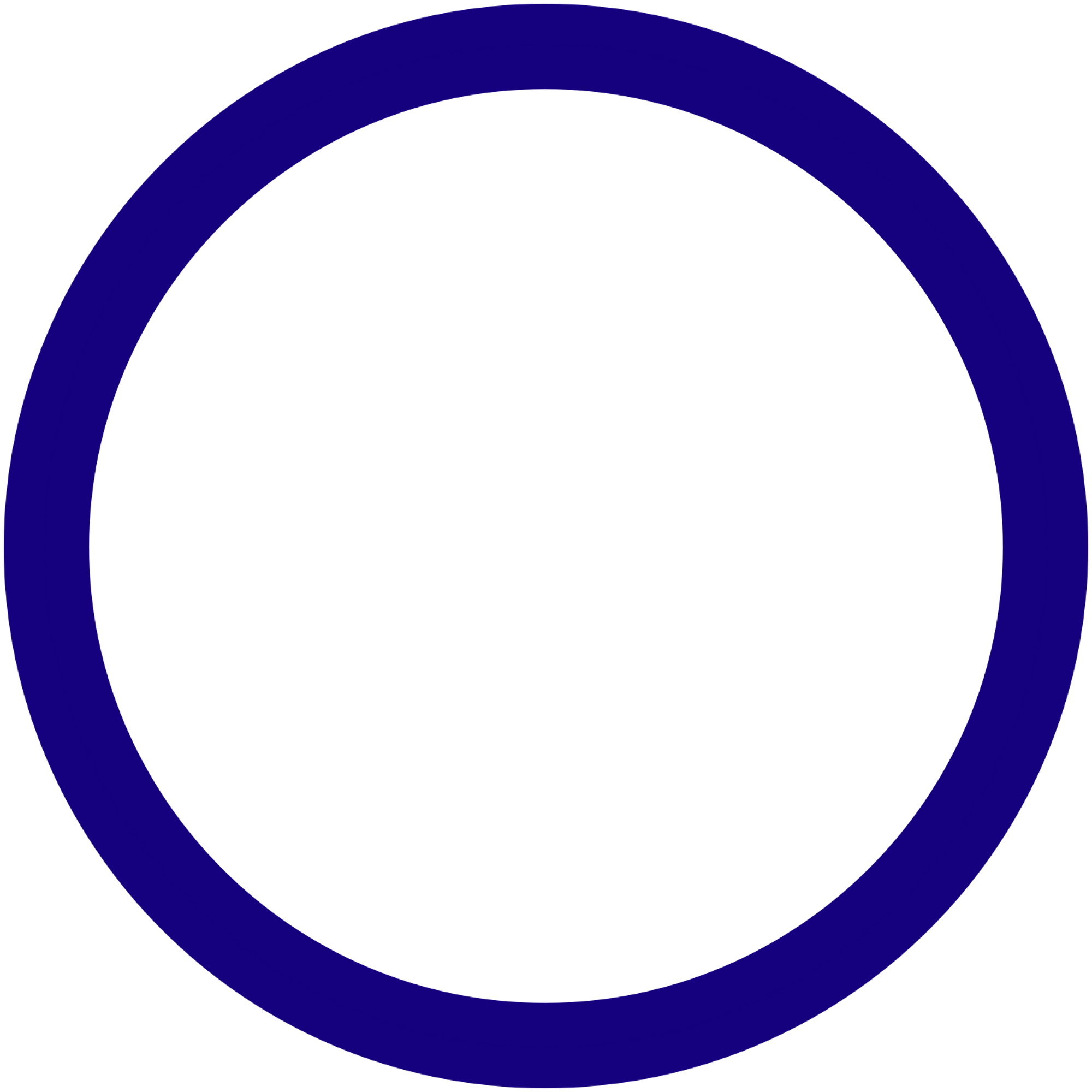 Dark Blue Circle Frame