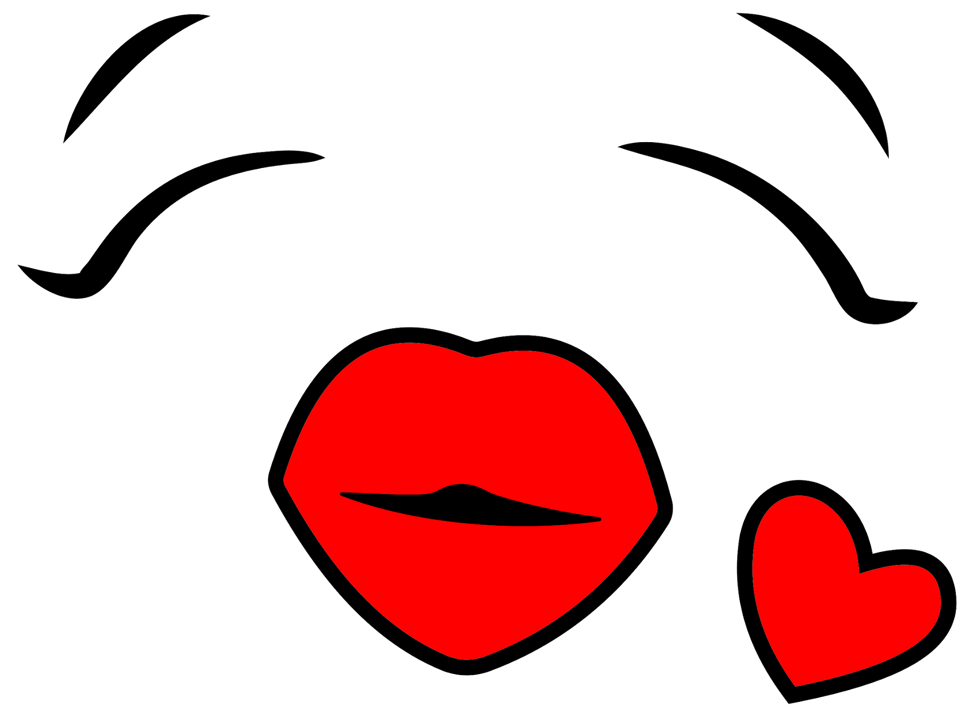 Kiss Cartoon Face