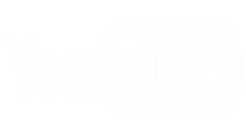 YouTube logo white