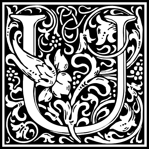 Decorated Letter U