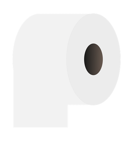 White Toilet Roll