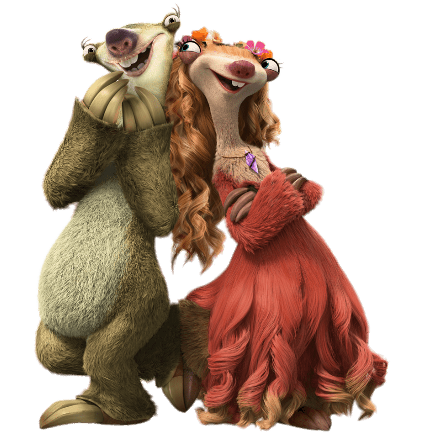 Ice Age character Brooke and Sid