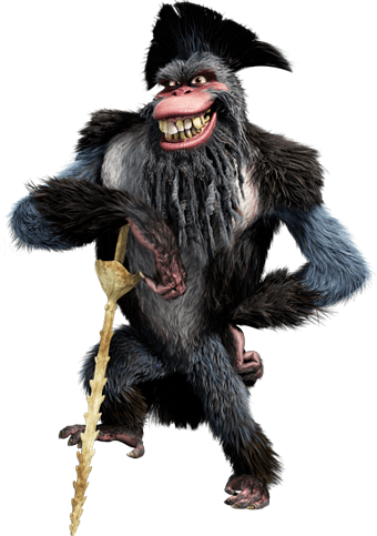 Ice Age character Captain Gutt posing