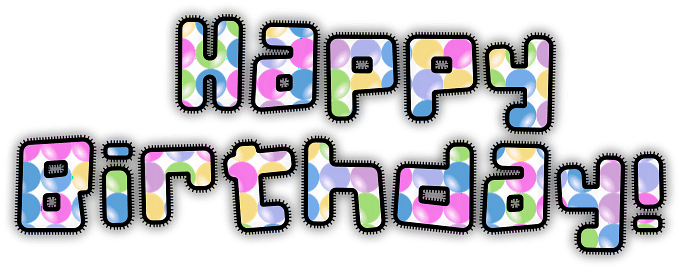 Happy Birthday Typography